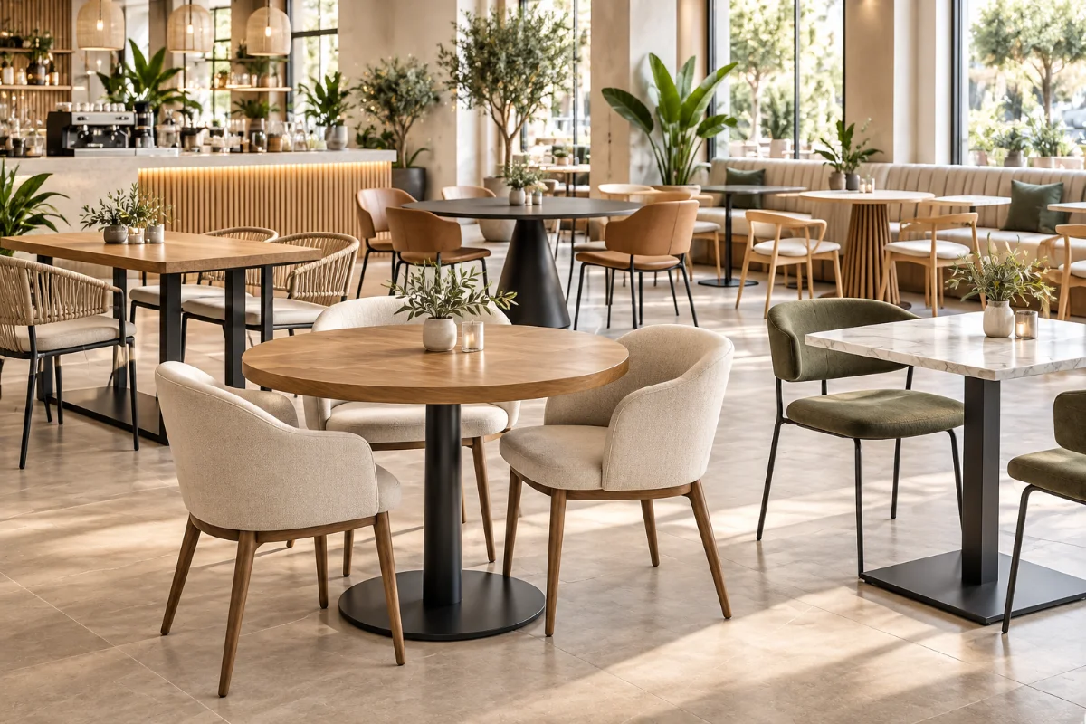 Cafe Masa Modelleri Nelerdir? Ahşap, Metal, Compact ve Modern Cafe Masaları