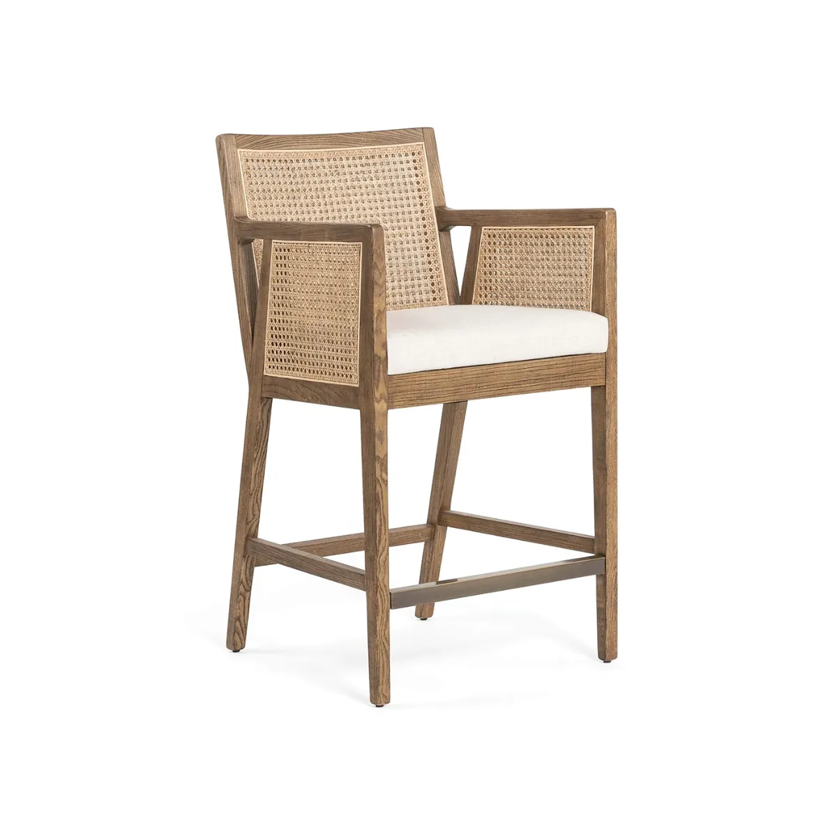 Antonia Kollu Rattan Bar Sandalyesi