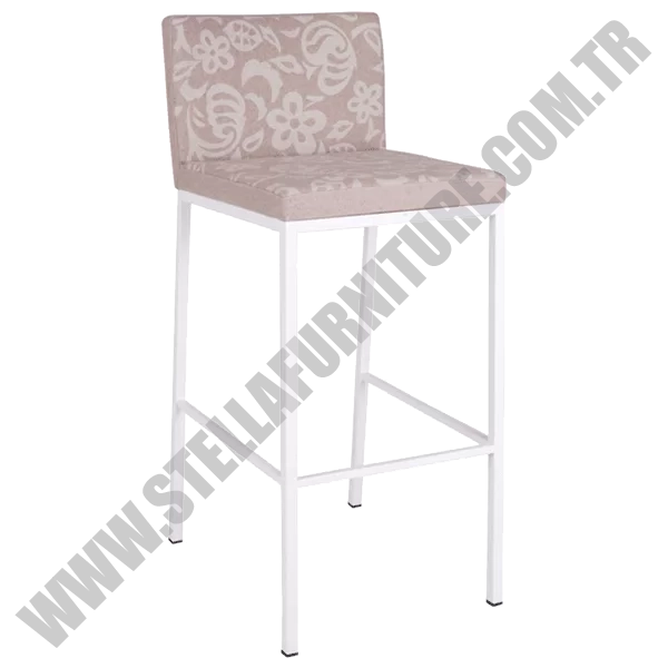 CUBO BAR SANDALYE-  BEJ DESENLİ
