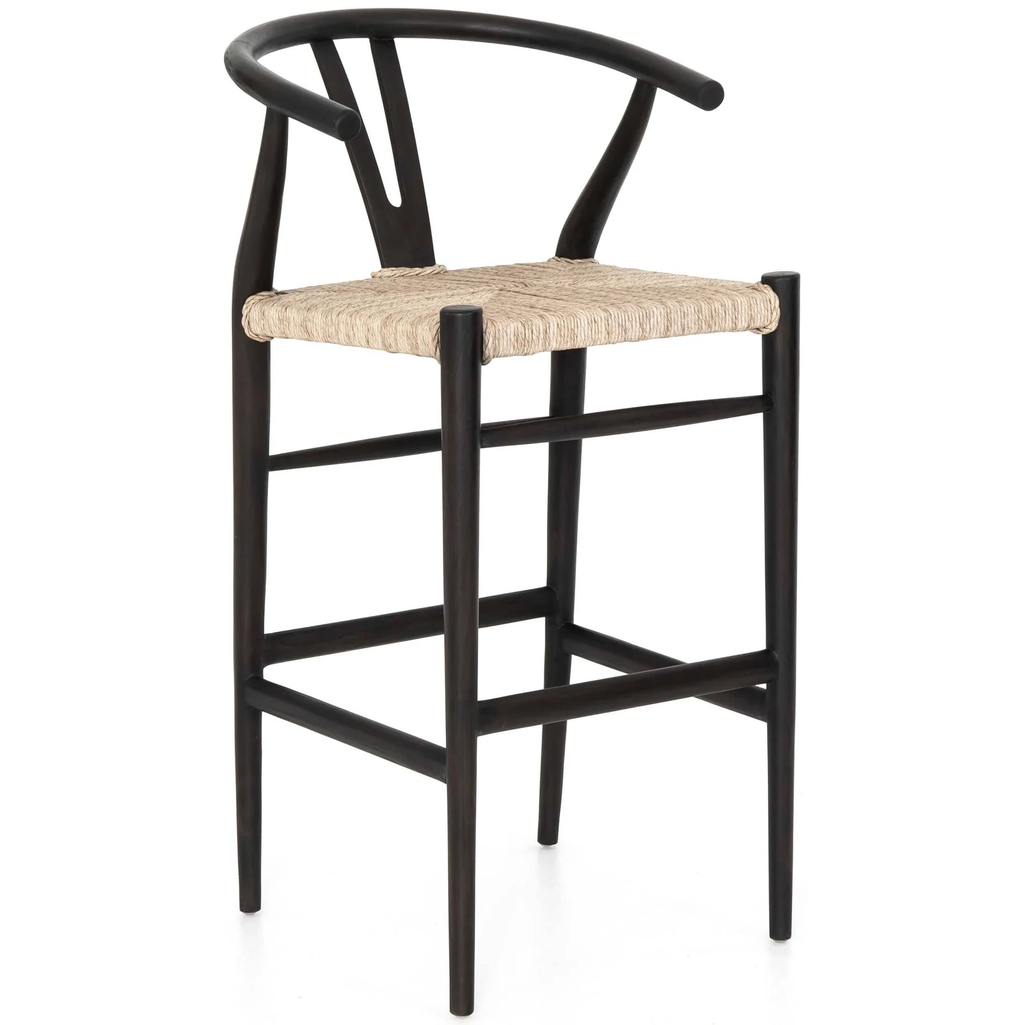 Wishbone Siyah Bar Sandalyesi