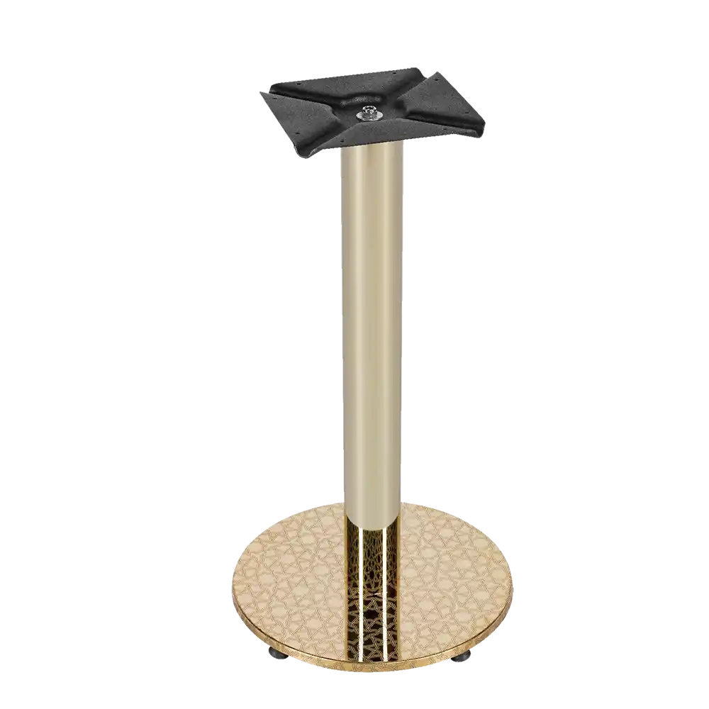 U022 METAL PİRİNÇ KAPLAMA MASA AYAĞI