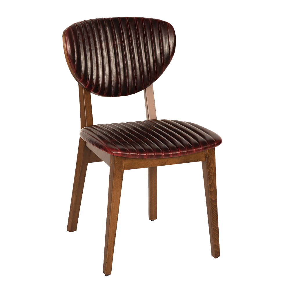 LİON DİKİŞLİ AHŞAP CAFE SANDALYE 05