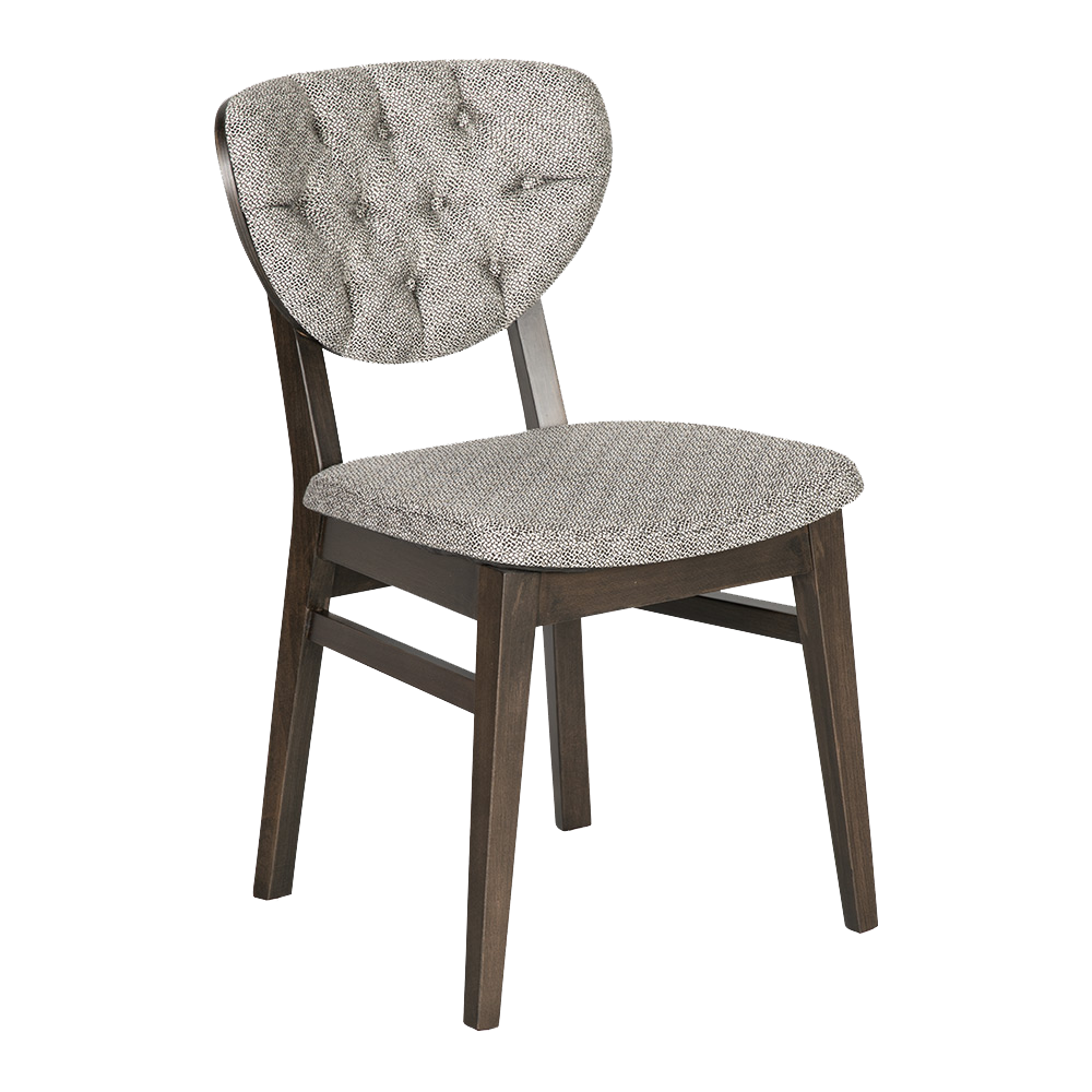 LİON DİKİŞLİ CAPITONE 04 AHŞAP CAFE SANDALYE