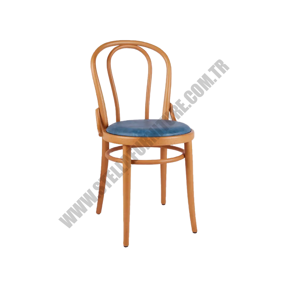 N18 OVAL OD AHŞAP CAFE SANDALYESİ