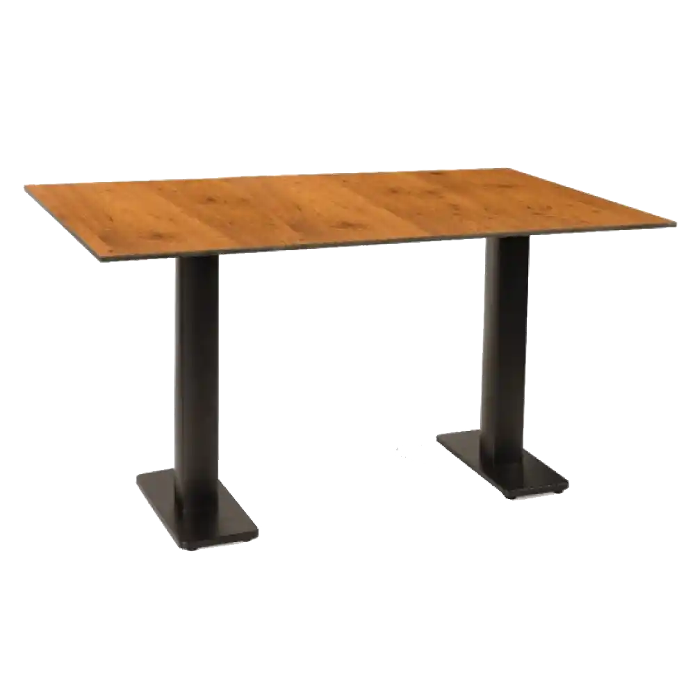 120x70 Compact Laminat İkili Ayaklı Cafe Restoran Masası