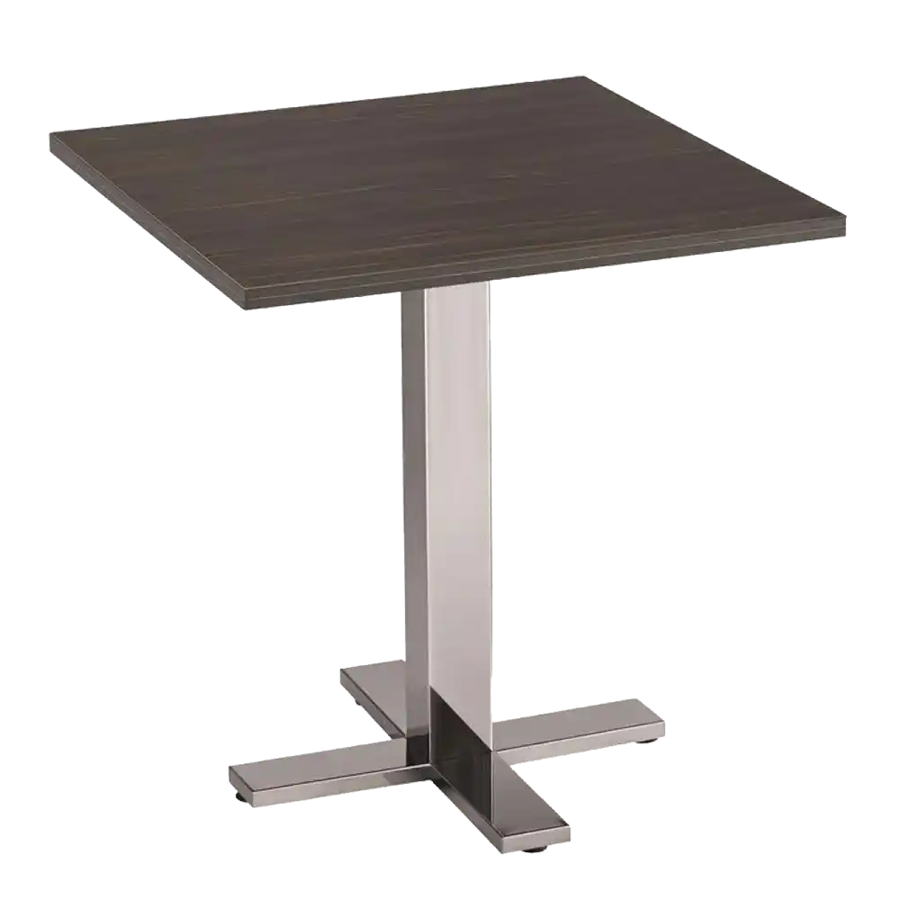 Pelle 60x60 Compact Laminat Metal Ayaklı Cafe Masası