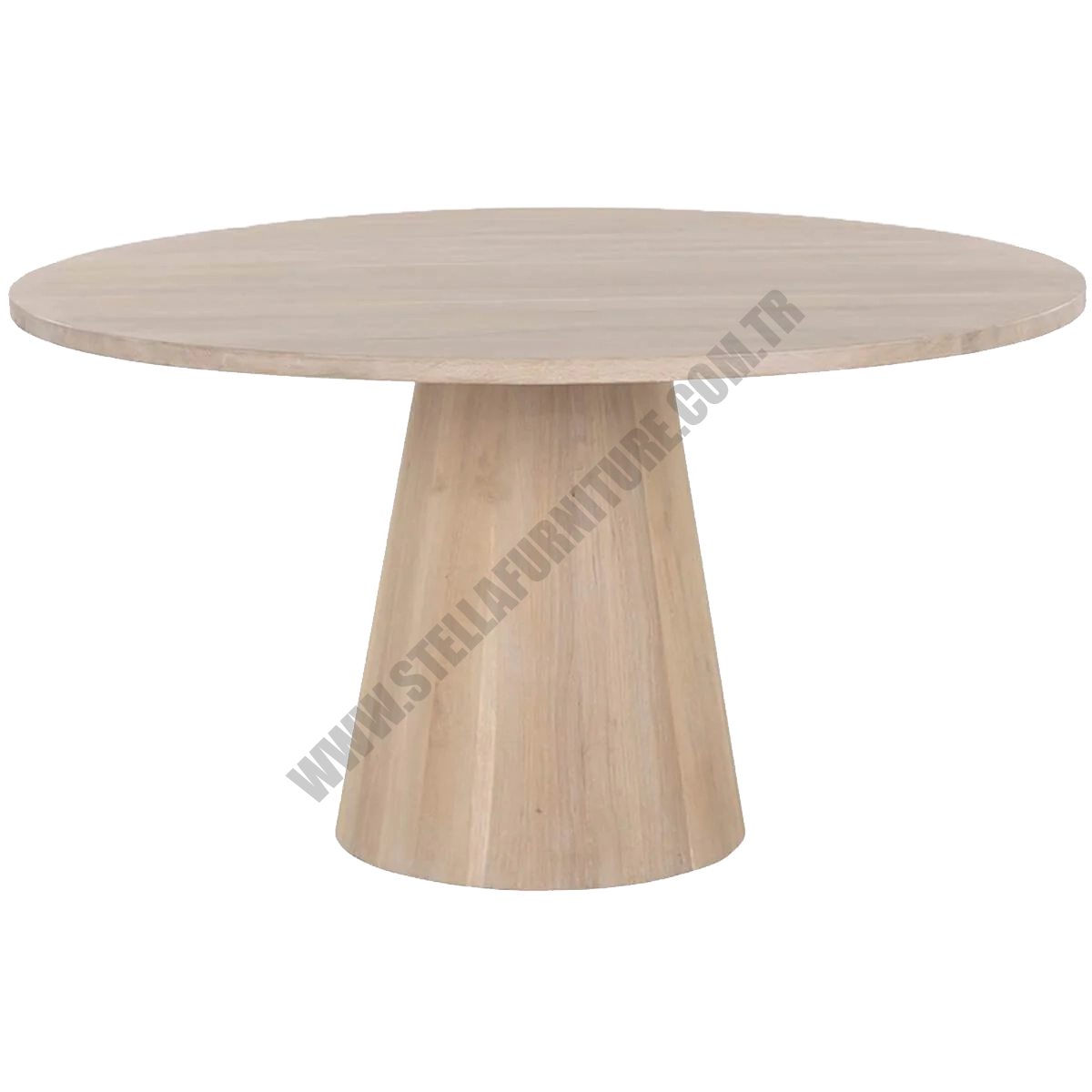 ELİNA ROUND DİNİNG TABLE, LİGHT OAK