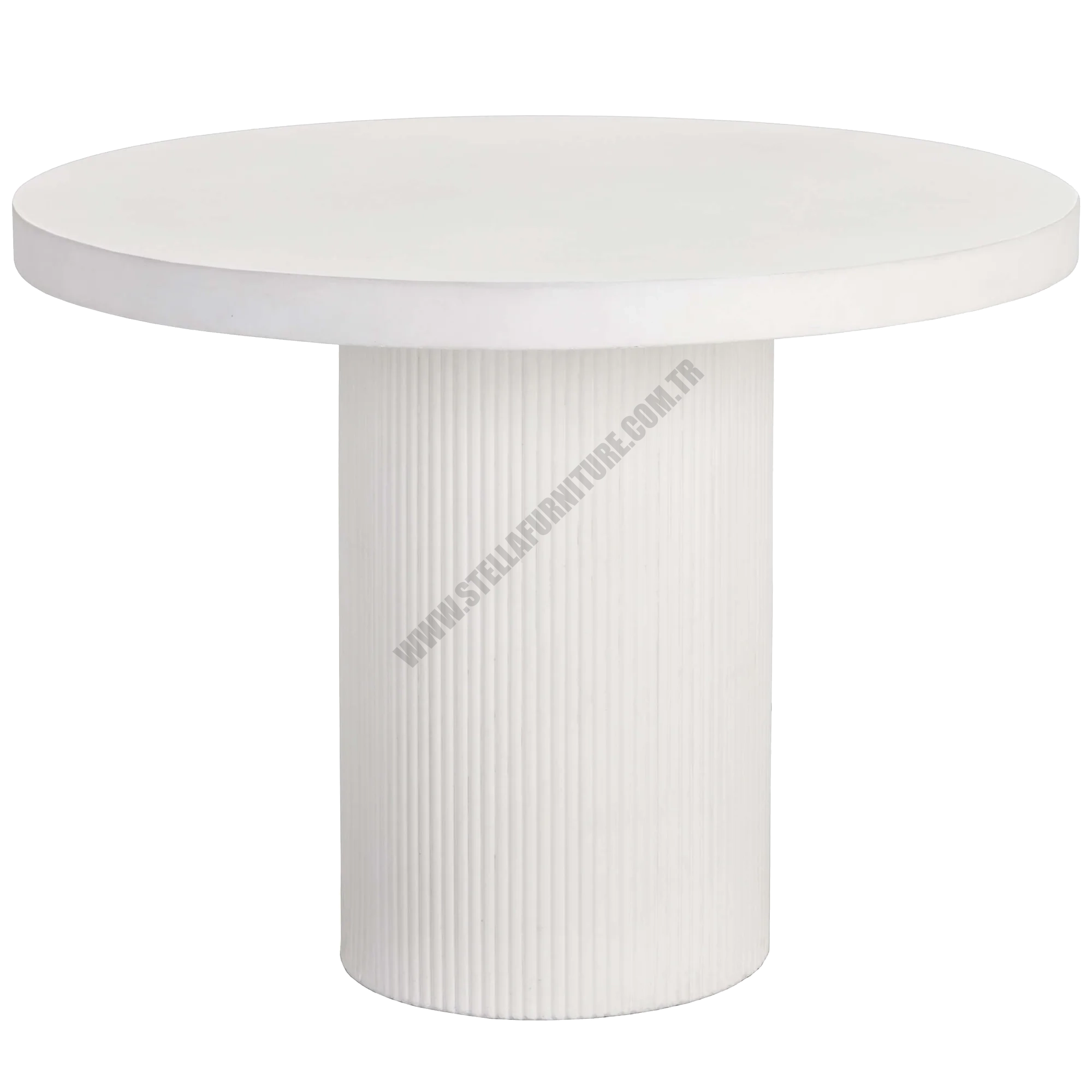 NİCOLETTE 40 ROUND DİNİNG TABLE, WHİTE