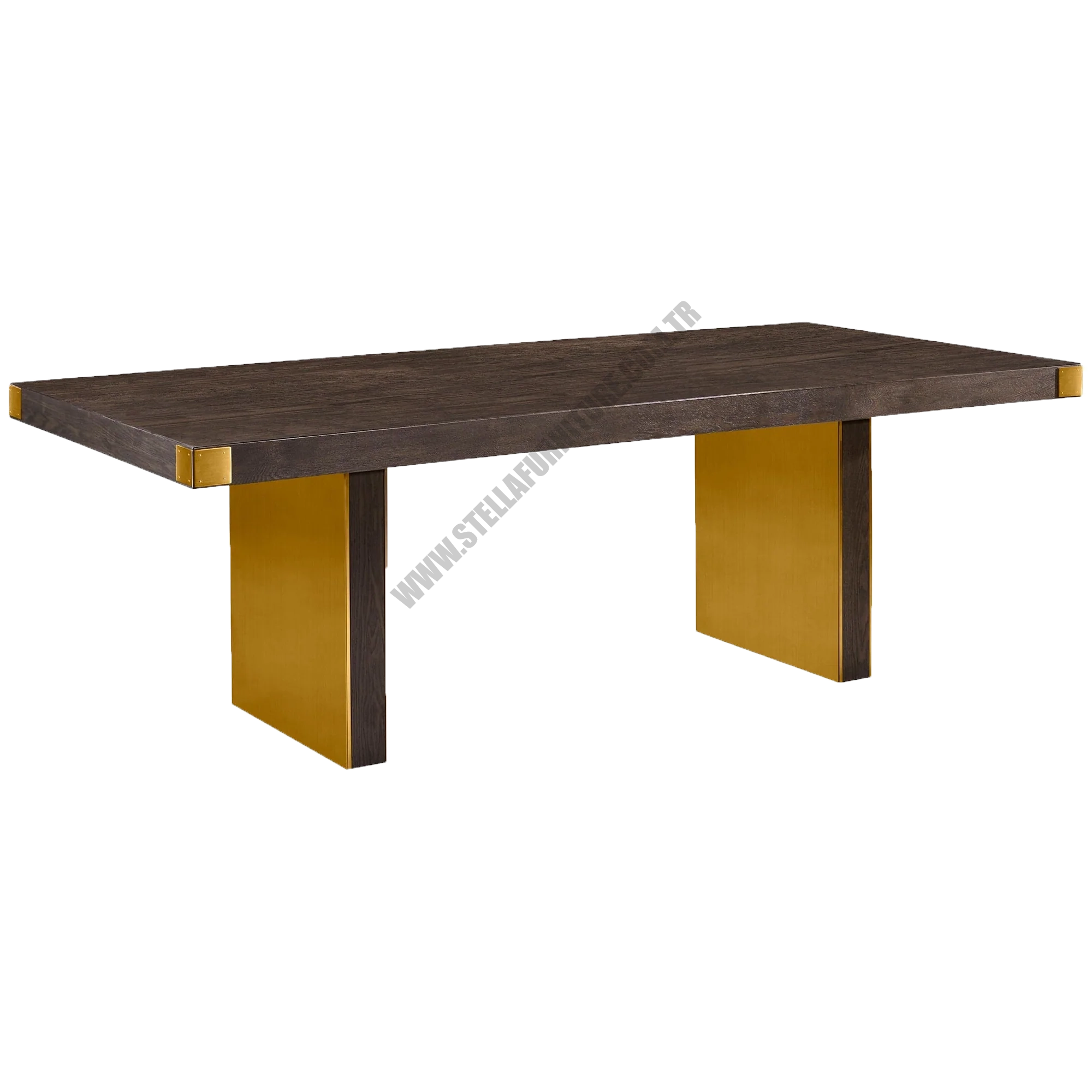 SELENA RECTANGULAR DİNİNG TABLE, CHOCOLATE BROWN