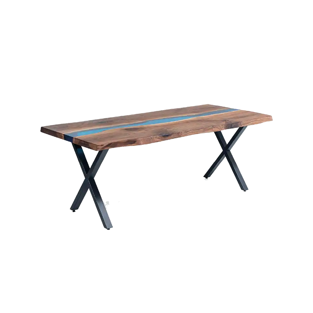 180X90 EPOKSİ AHŞAP CAFE MASALARI